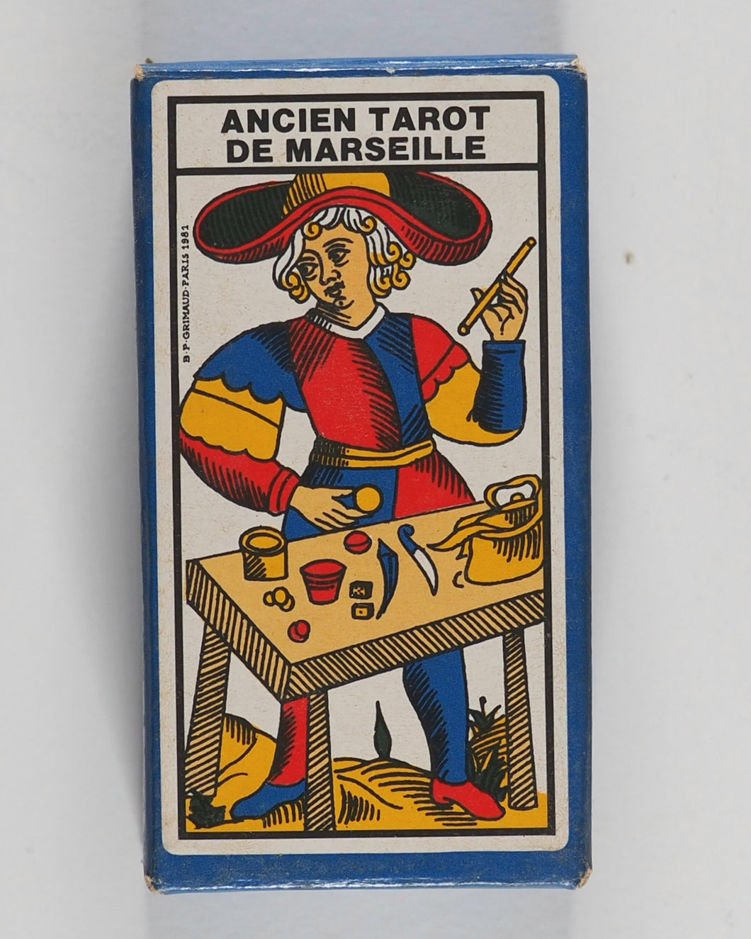 Tarot of Marseilles. Ancien Tarot de Marseille. B.P. Grimaud, Paris, France. 1982.