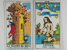 Load image into Gallery viewer, Epinal Tarot. Le Tarot d&#39;Epinal. Jean-Marie Simon. Paulette Veiber. Grimaud. France. 1979.
