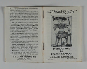 Prager Tarot. Stuart R. Kaplan. A.G. Müller & Cie. Switzerland. U.S. Games Systems, Inc. 38 East 32nd Street, New York City 10016. 1980