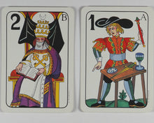 Load image into Gallery viewer, Prager Tarot. Stuart R. Kaplan. A.G. Müller &amp; Cie. Switzerland. U.S. Games Systems, Inc. 38 East 32nd Street, New York City 10016. 1980
