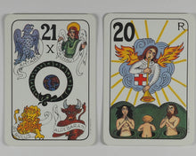 Load image into Gallery viewer, Prager Tarot. Stuart R. Kaplan. A.G. Müller &amp; Cie. Switzerland. U.S. Games Systems, Inc. 38 East 32nd Street, New York City 10016. 1980
