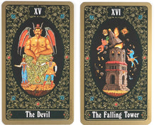 Load image into Gallery viewer, Russian Tarot of St. Petersburg Deck. Yury Shakov. U.S. Games Systems Inc. 1992. ISBN 0880795832.
