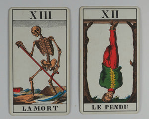 Tarot cards 'IJJ'. A.G. Müller & Cie. Switzerland. Fabriqué de Cartes à Schaffhouse. Waddingtons Playing Card Co. Ltd. 19701970