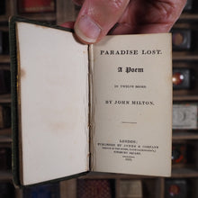 Load image into Gallery viewer, Paradise Lost; a Poem in Twelve Books. &gt;&gt;Jones&#39;s Diamond Classics series&lt;&lt; Milton, John. Publication Date: 1829 CONDITION: VERY GOOD
