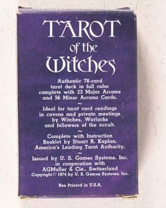 Tarot of the Witches. [007 James Bond Tarot]. Stuart R. Kaplan. A.G.Muller. Switzerland. 1974. ISBN 0913866539.