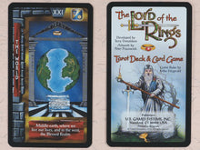 Load image into Gallery viewer, Lord of the Rings Tarot Deck &amp; Card Game. Tarot by Terry Donaldson, artwork by Peter Pracownik, and rules by Mike Fitzgerald. U.S. Games Systems. U.S.A. 1997. ISBN 9780722535233
