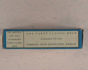 Tarot Classic Deck. Stuart R. Kaplan. A.G. Muller, Switzerland. U.S. Games Systems. U.S.A. Waddingtons, London. 1974.