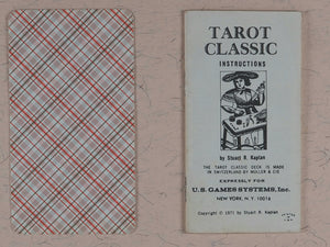Tarot Classic Deck. Stuart R. Kaplan. A.G. Muller, Switzerland. U.S. Games Systems. U.S.A. Waddingtons, London. 1974.
