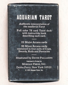 Aquarian Tarot. David Mario Palladini, artist. Morgan Press. 1975.