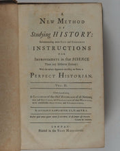 Load image into Gallery viewer, New Method of Studying History. &gt;&gt;FIRST EDITION&lt;&lt; 2 volumes. Richard Rawlinson. London: printed for W. Burton. 1728.
