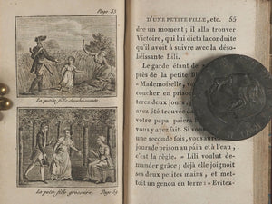 Conversations d'une Petite Fille avec sa Poupée, suivies de l'Histoire de la Poupée; Mme. de Renneville. Ouvrage orné de onze gravures. Troisième édition. Paris. Ledentu, Librairie, Quai des Augustins, No. 31. 1822.