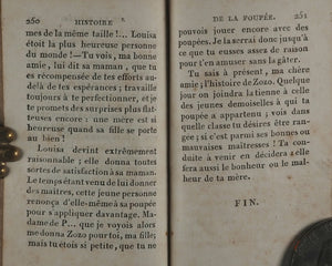 Conversations d'une Petite Fille avec sa Poupée, suivies de l'Histoire de la Poupée; Mme. de Renneville. Ouvrage orné de onze gravures. Troisième édition. Paris. Ledentu, Librairie, Quai des Augustins, No. 31. 1822.