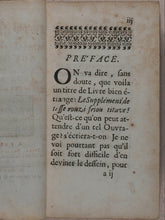 Load image into Gallery viewer, Bordelon, Laurent (1653-1730). Le supplément de Tasse rouzi friou titave. Aux Femmes ou aux Maris, pour donner à leurs Femmes. 1713, Pierre Prault, Paris.
