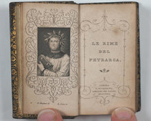 Load image into Gallery viewer, Petrarca, Francesco. Le Rime del Petrarca. Pickering, G. 31, Lincoln's Inn Fields. [London]. 1822.
