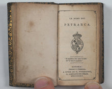 Load image into Gallery viewer, Petrarca, Francesco. Le Rime del Petrarca. Pickering, G. 31, Lincoln's Inn Fields. [London]. 1822.
