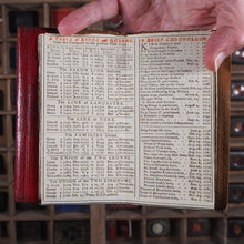 Load image into Gallery viewer, Georgian Almanack 1790-PROVENANCE NATHANIEL JARMAN- IN CONTEMPORARY RED LEATHER CASED POCKETBOOK.
