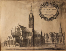 Load image into Gallery viewer, Ecclesiæ Cathedralis Sarisburiensis, Facies Orientalis [View of Salisbury Cathedral from the South East]. Wenceslaus Hollar (1607-1677). Publication Date: 1673 Condition: Very Good
