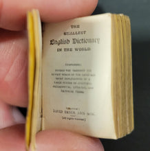 Load image into Gallery viewer, Hogarth Miniature Dictionary c1900
