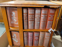 Load image into Gallery viewer, SHAKESPEARE, WILLIAM.     Complete Works. (c. 1904) [Large revolving bookcase] Glasgow &amp; NY. David Bryce and Son. (1904) Forty volumes.
