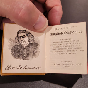 Bryce's Thumb English Dictionary c1898. Published by David Bryce & Co.