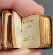 Load image into Gallery viewer, New Testament. c1896     Bound in brown polished leather with gilt edges
