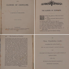 Load image into Gallery viewer, The glories of crinoline; by a doctor of philosophy. DOCTOR OF PHILOSOPHY, pseud. [James Hain Friswell (1825 -78) ]+[Elizabeth Lowe contemporary handwrittn note]. Publication Date: 1866 Condition: Very Good

