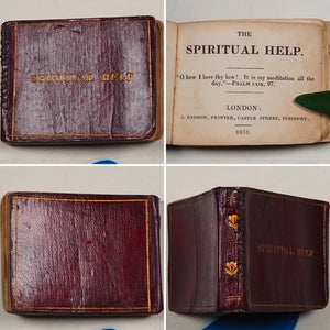 The Spiritual Help. >>UNRECORDED PRE-VICTORIAN MINIATURE BOOK<< "The Compiler" Publication Date: 1831 Condition: Very Good
