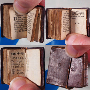 Exercice du Chretien [early 18th century miniature book]. Publication Date: 1737 Condition: Very Good. >>MINIATURE BOOK<<