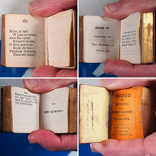Load image into Gallery viewer, Bible in Miniature or a Concise History of both Testaments. &gt;&gt;MINIATURE BOOK/THUMB BIBLE&lt;&lt; Publication Date: 1845 Condition: Very Good
