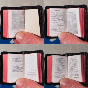 Holy Bible containing the Old and New Testaments.>>MINIATURE BOOK<< [MINIATURE COMPLETE HOLY BIBLE with SHAKESPEARE FAMILY RECORDS. Publication Date: 1919 Condition: Very Good.
