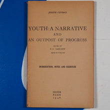 Load image into Gallery viewer, YOUTH: A NARRATIVE AND AN OUTPOST OF PROGRESS By JOSEPH CONRAD. F.-C. Danchin (Editor) USED GOOD PAPERBACK Condition Good
