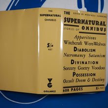 Load image into Gallery viewer, The Supernatural Omnibus Montague Summers (Editor). Publication Date: 1931 Condition: Very Good+
