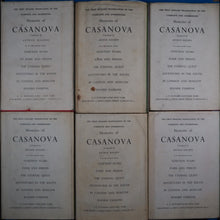 Load image into Gallery viewer, The memoirs of Jacques Casanova de Seingalt Author:	Giacomo Casanova; Arthur Machen Publisher:	New York : G.P. Putnam&#39;s Sons ; London : Elek Books, [1960]
