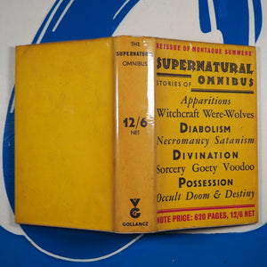 The Supernatural Omnibus Montague Summers (Editor). Publication Date: 1956 Condition: Very Good+