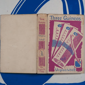 THREE GUINEAS. VIRGINIA WOOLF. Publication Date: 1938 Condition: Very Good Save for Later