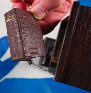 Holy Bible containing the Old and New Testaments [with lectern]. >>MINIATURE BIBLE WITH LECTERN<< Publication Date: 1919 CONDITION: VERY GOOD