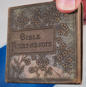 Bible forget-me-nots : a daily text-book of divine promises. [Macduff, John Ross.] Publication Date: 1883 CONDITION: VERY GOOD