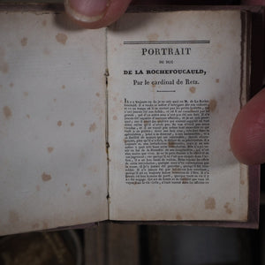 Maximes et Reflexions Morales. La Rochefoucauld, Francois Duc de. Publication Date: 1827 CONDITION: VERY GOOD