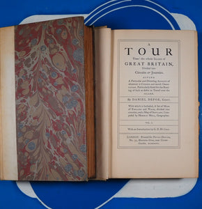 Daniel Defoe's Tour thro' the Whole Island of Great Britain (1724, 1725 & 1727). With an Introduction by G.D. Cole Defoe, Daniel Published by Printed for Peter Davies, London, 1927 Hardcover.