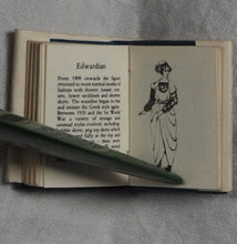 Load image into Gallery viewer, History of English Costume&gt;&gt;MICRO MINIATURE BOOK&lt;&lt; Publication Date: 1985 Condition: Near Fine
