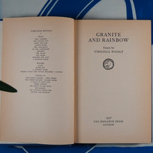 Load image into Gallery viewer, Granite &amp; Rainbow, Essays. VIRGINIA WOOLF. Publication Date: 1958 Condition: Very Good
