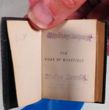 Load image into Gallery viewer, Vicar of Wakefield &gt;&gt;MINIATURE BOOK&lt;&lt; Goldsmith, Oliver. Publication Date: 1900 Condition: Very Good. Binding Variant C. blue. &gt;&gt;MINIATURE BOOK&lt;&lt;
