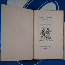 Load image into Gallery viewer, Poems &amp; Pieces 1911 to 1961. Francis Meynell . Publication Date: 1961 Condition: Very Good
