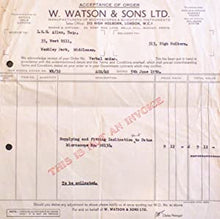 Load image into Gallery viewer, Microscopes and Accessories Illustrated Catalogue Parts 1 + 2.&gt;&gt;&gt;&gt;ASSOCIATED WITH SENIOR FISHERIES SCIENTIST&lt;&lt;&lt;&lt; WATSON W. &amp; Sons Ltd. Publication Date: 1946 Condition: Good
