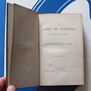 MAUCHLINE WARE BINDING<<Songs of Scotland chronologically arranged with Introduction and Notes. Sir Walter Scott [edited by Peter Ross?] Publication Date: 1872 : Very Good