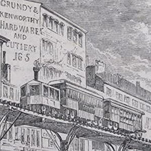 Load image into Gallery viewer, Chemin de Fer Suspendu, A New York. [Overhead Railway New York] Publication Date: 1877 Condition: Good
