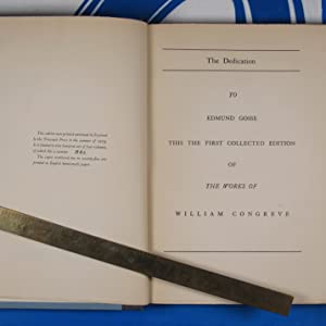 The Works of William Congreve (complete in 4 Volumes) WILLIAM CONGREVE ( Author), Summers, Montague (Editor). Publication Date: 1923 Condition: Very Good