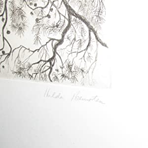 TREE >>Limited numbered aquatint etching<< HILDA BERNSTEIN>>Artist and Anti-apartheid Activist<< Condition: Fine