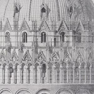 Set of 5 ENGRAVINGS OF THE LEANING TOWER or CAMPANILE , PISA CATHEDRAL & PISA BAPTISTRY from] Architecture of the Middle Ages in Italy. GEORGE LEDWELL TAYLOR & EDWARD CRESY (Architectural Draughtsman). JAMES CARTER (Engraver) Publication Date: 1829